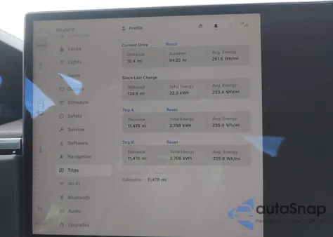 2025 Tesla Model S Rear-Wheel Drive из США, поврежденный, VIN 5YJSA1E52SF549624
